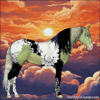 Horse Color:Watercolor Chestnut Tobiano 