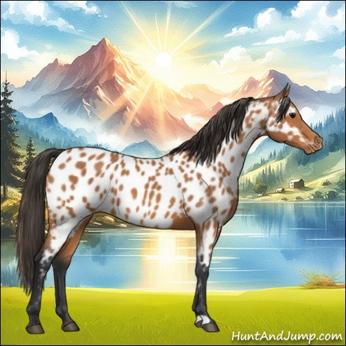 Horse Color:Bay Appaloosa