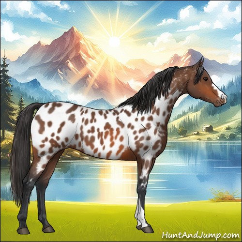 Horse Color:Bay Appaloosa 