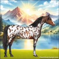Horse Color:Bay Appaloosa 