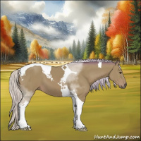 Horse Color:Watercolor Silver Bay Sabino Tobiano 