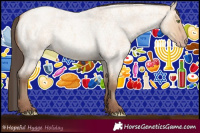 Horse Color:Amber Champagne Roan Dun 