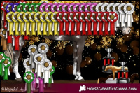 Horse Color:White Spotted Liver Chestnut Sabino