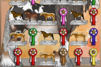 Horse Color:White Spotted Liver Chestnut Mushroom Sabino Splash