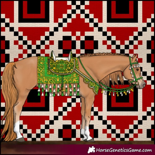 Horse Color:Chestnut Tobiano Rabicano 