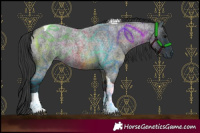 Horse Color:Blue Roan Tobiano 