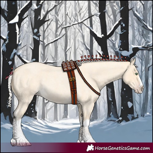 Horse Color:Silver Amber Cream Champagne Roan Splash 