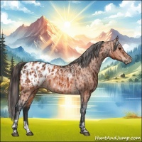 Horse Color:Bay Appaloosa  and Bay Appaloosa 