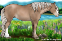 Horse Color:Silver Black Pearl 