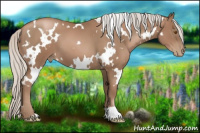 Horse Color:White Spotted Silver Black Pearl 