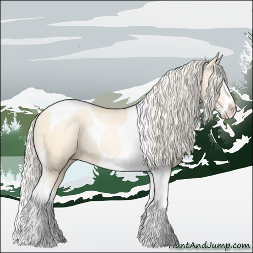 Horse Color:Gold Cream Champagne Pearl Splash Tobiano 