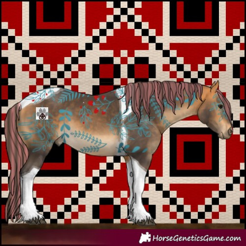 Horse Color:Painted Buckskin Tobiano 