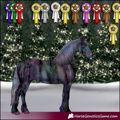 Horse Color:Gray Nacre Watercolor Bay Ice 