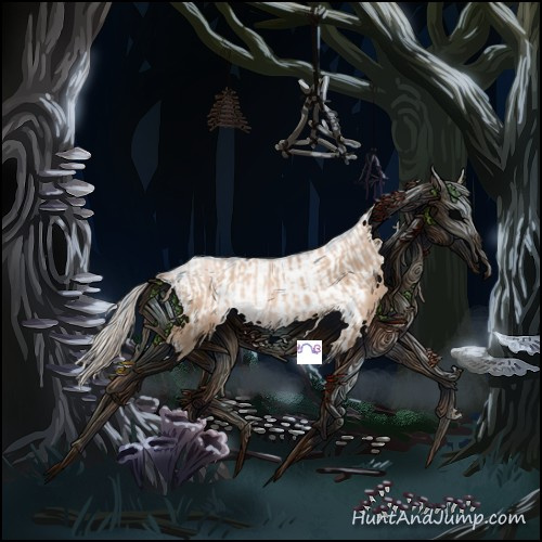 Horse Color:Chocolate Palomino Pearl Tobiano Frame  and Chocolate Palomino Pearl Tobiano Frame 