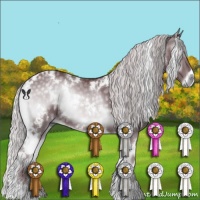 Horse Color:White Spotted Chocolate Silver Blue Onyx Chinchilla 