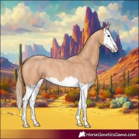 Horse Color:Red Roan Splash 