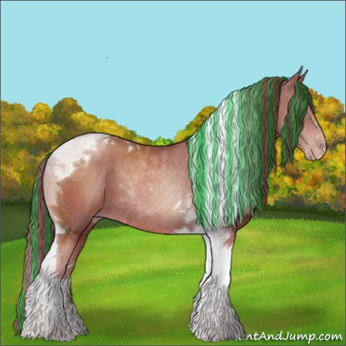 Horse Color:Painted Black Pearl Tobiano 
