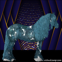 Horse Color:Watercolor White Spotted Liver Chestnut Ice 