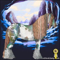 Horse Color:Painted Nacre White Spotted Bay