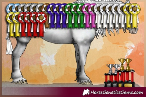 Horse Color:Silver Smoky Creme Dun Sabino Varnish 