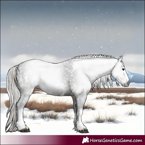 Horse Color:Gray White Spotted Silver Brown 