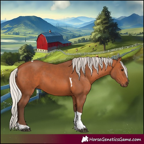 Horse Color:Silver Bay Tobiano