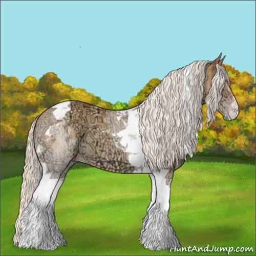 Horse Color:Silver Sable Cream Champagne Ice Tobiano 