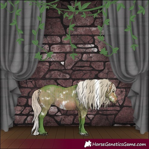 Horse Color:Watercolor White Spotted Silver Brown Dun Brindle 