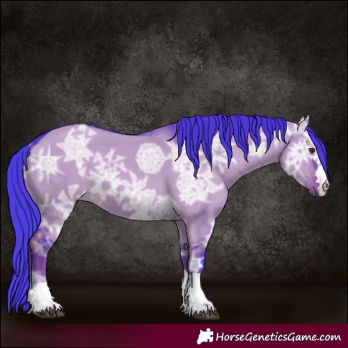 Horse Color:Watercolor Liver Red Dun Ice 