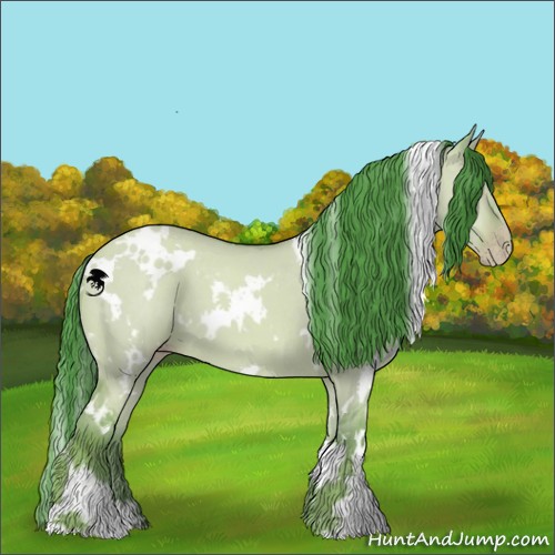 Horse Color:Watercolor White Spotted Classic Champagne Dun 