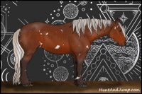 Horse Color:White Spotted Silver Brown 