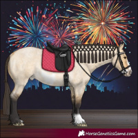 Horse Color:Buckskin Roan Dun Frame Rabicano 