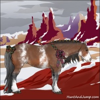 Horse Color:White Spotted Bay 