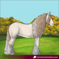 Horse Color:Chocolate Perlino Dun Sabino 