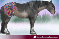 Horse Color:Black Splash Tobiano 