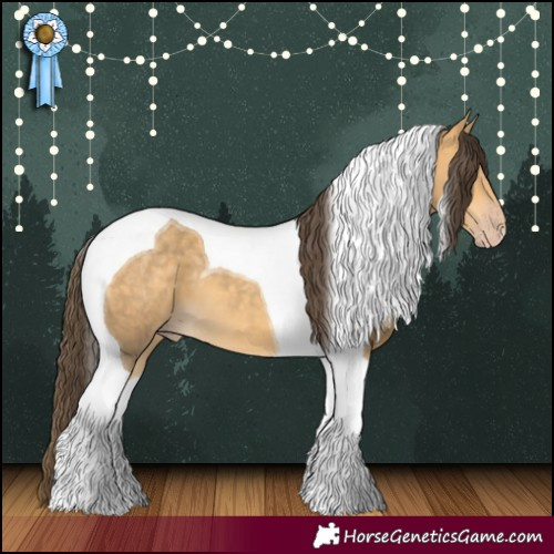 Horse Color:Amber Cream Champagne Tobiano 
