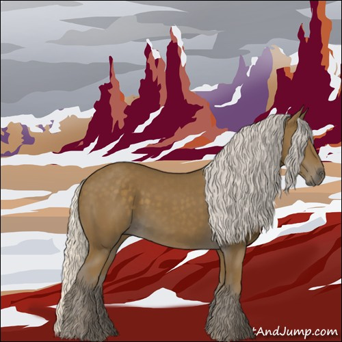 Horse Color:Silver Smoky Black 