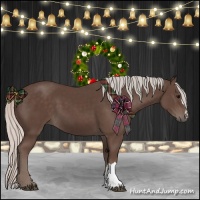 Horse Color:Silver Black 