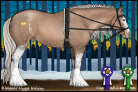 Horse Color:White Spotted Silver Blue Roan Pearl