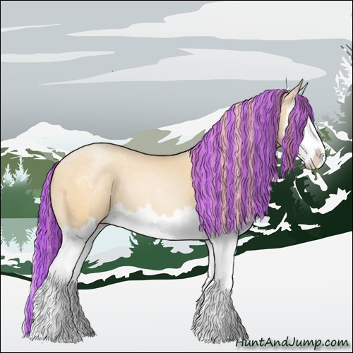 Horse Color:Painted Smoky Black Pearl Splash