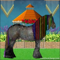 Horse Color:Void Painted Midnight Bay Ice Onyx Sabino Tobiano