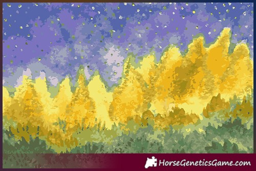 Horse Color:Chocolate Palomino Ice Sabino 