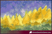 Horse Color:Chocolate Palomino Ice Sabino