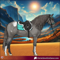 Horse Color:Grullo Varnish 