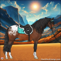 Horse Color:Brown Appaloosa 