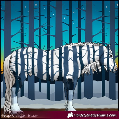Horse Color:Blue Roan Snowflake Varnish