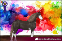 Horse Color:Liver Chestnut Sabino