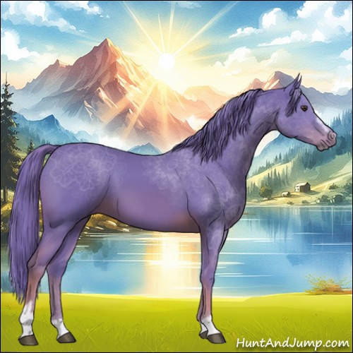Horse Color:Watercolor Chestnut Sabino