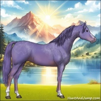 Horse Color:Watercolor Chestnut Sabino 