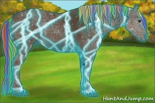 Horse Color:Painted Thunderstruck Liver Chestnut 